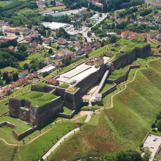 Fortifications de Bitche - vue aérienne