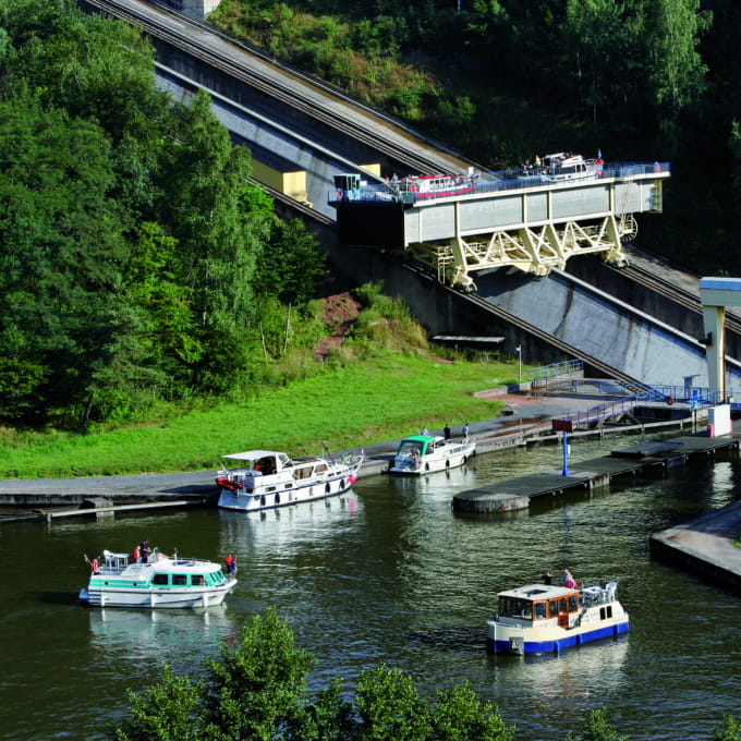 Plan incliné à bateaux à Saint Louis Arzviller