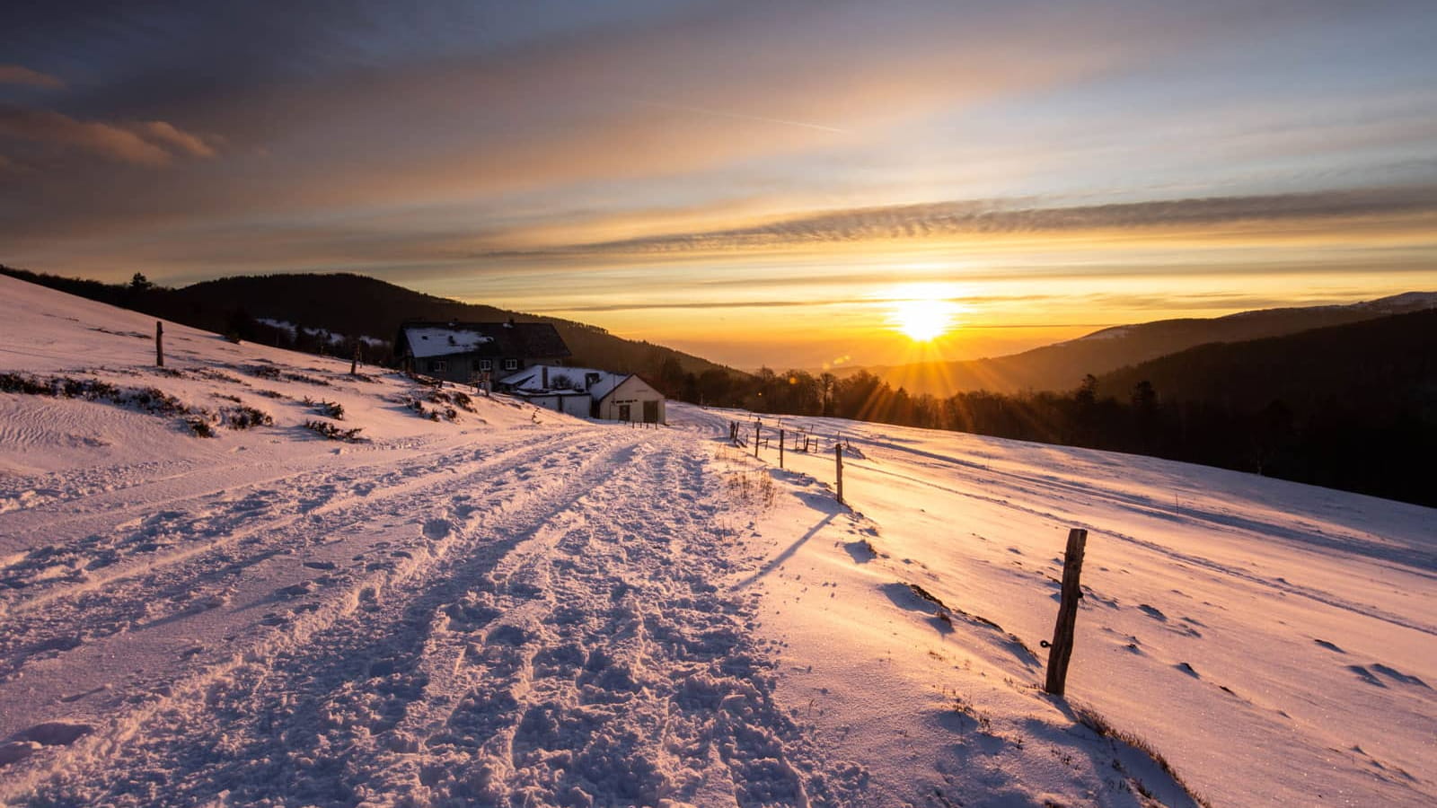 Massif des Vosges - Couché de soleil