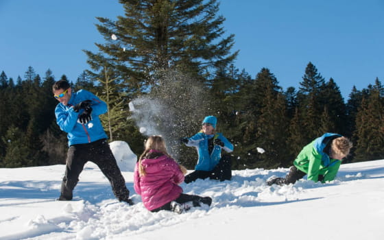 Massif des Vosges - Neige en famille