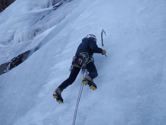Escalade sur glace