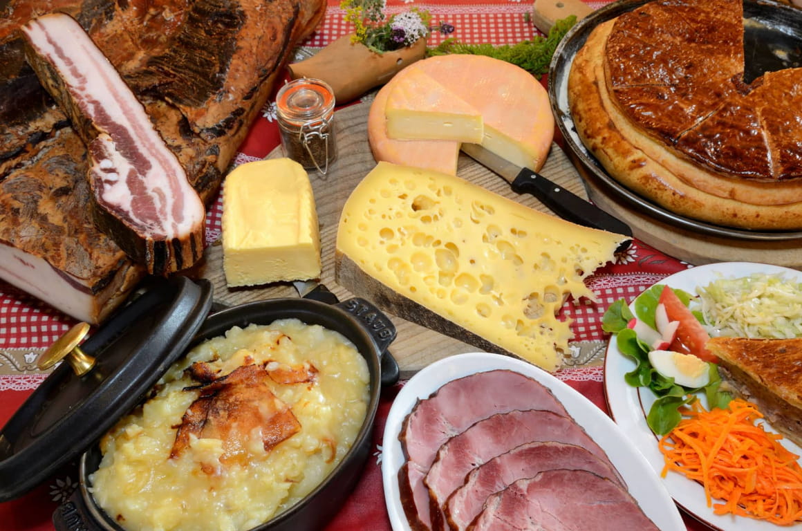 Massif des Vosges -Repas-marcaire - Menu