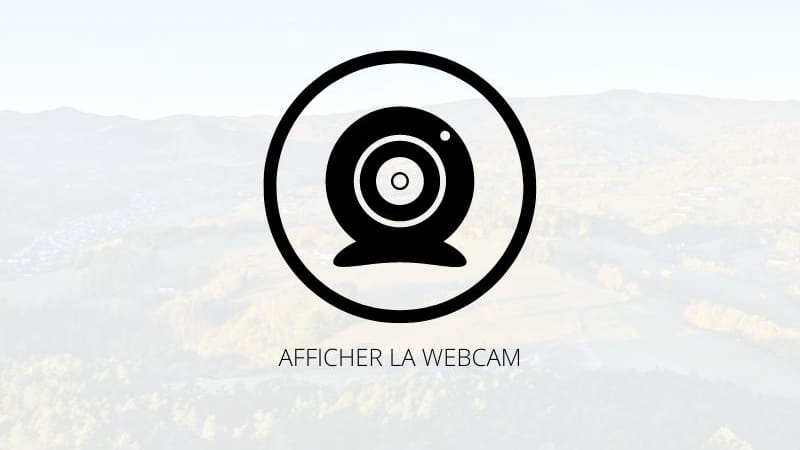 afficher la webcam visuel