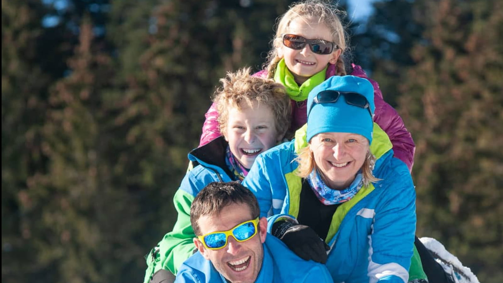 Neige en famille dans le massif des Vosges