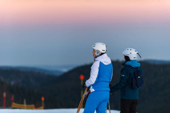 Ski aux aurores