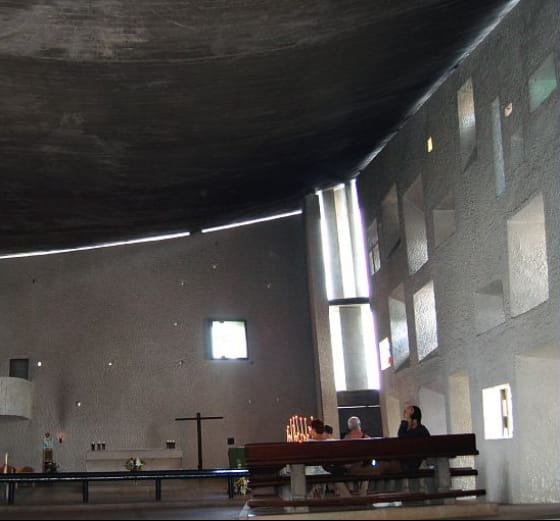 Intérieur de la Chapelle de Ronchamp
