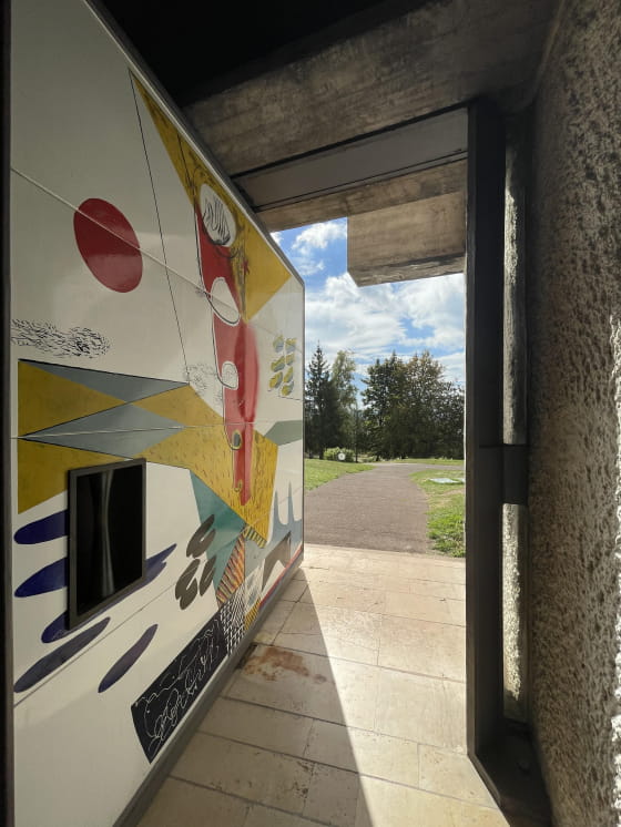 Porte de la Chapelle Notre Dame du Haut Haute Saone Vosges Ronchamp Le Corbusier