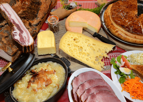 Repas en ferme auberge dans le Massif des Vosges