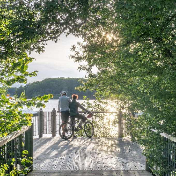Couple à Vélo au Malsaucy