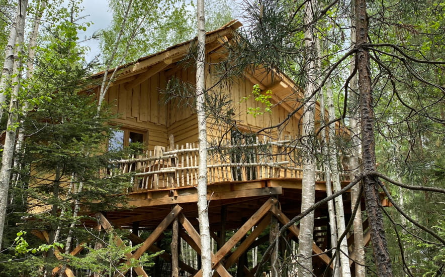 Les Cabanes du Lac de Pierre Percée - La cabane Jules Verne