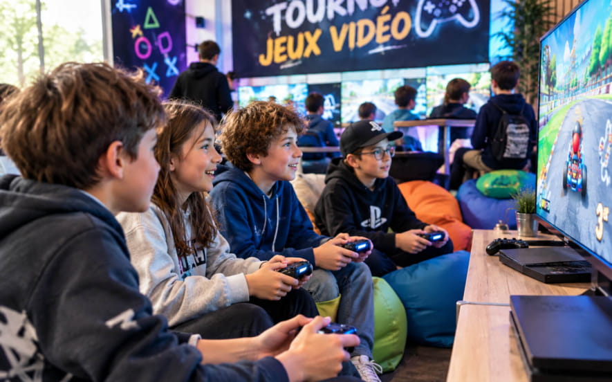 Tournoi de jeux vidéos sur Switch