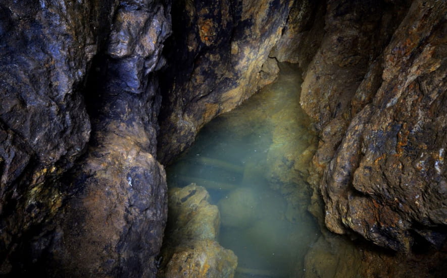 Les puits de la mine Saint-Nicolas