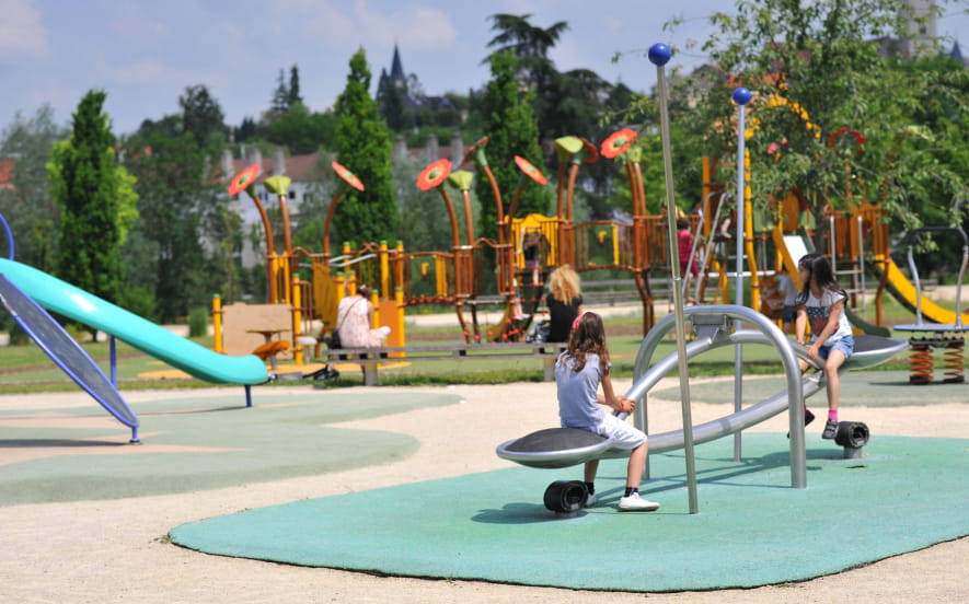 Aire de jeux enfants - Jardins Jean-Marie Pelt - Parc de la Seille