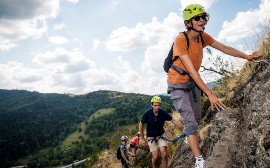 Rando-ferrata de  la source de la Moselle