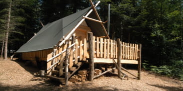Les Cabanes du Lac de Pierre Percée - La tente du trappeur