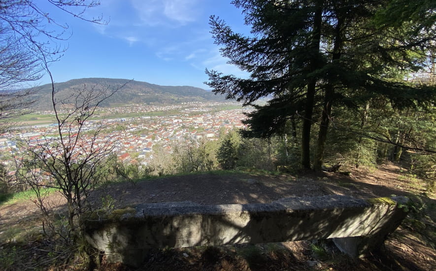 Point de vue du banc de pierre