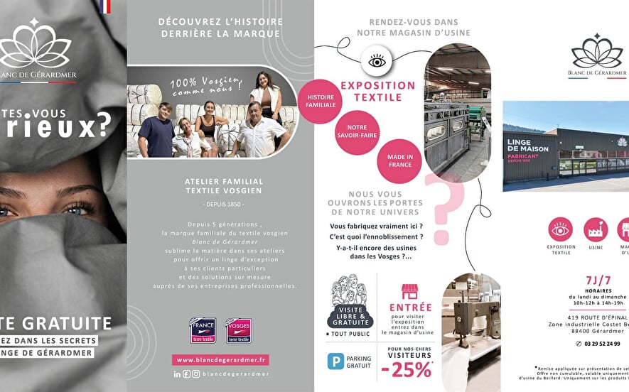 Exposition textile - Blanc de Gérardmer