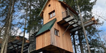 Hébergement insolite - Les cabanes de la verrerie