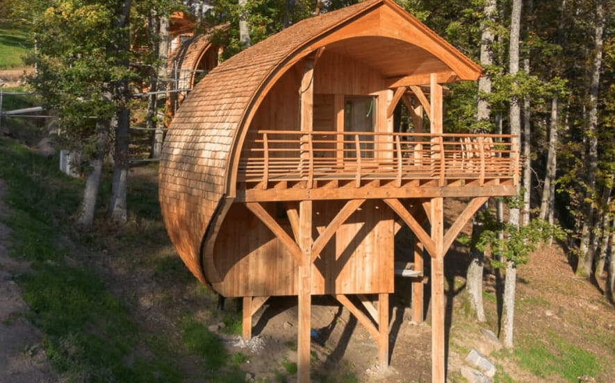Les cabanes du domaine de Haslach