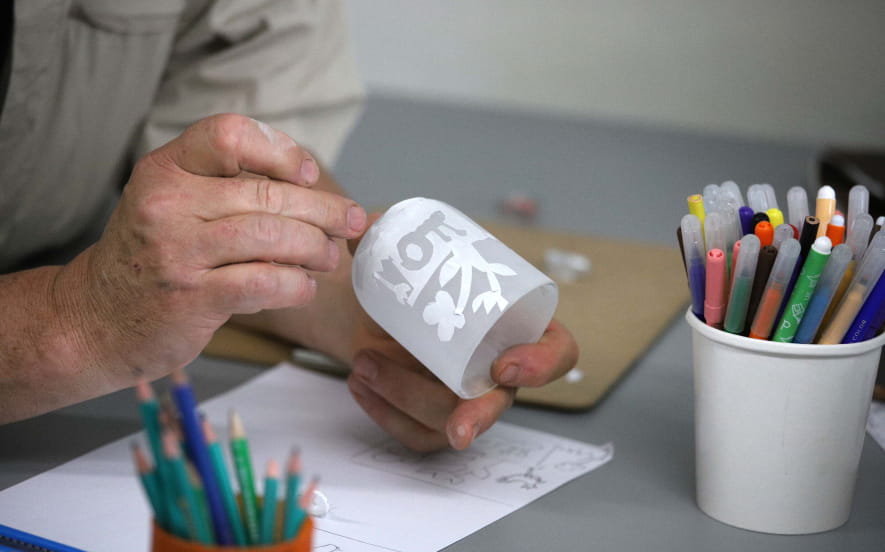 Atelier d'automne du mercredi - Peinture sur verre