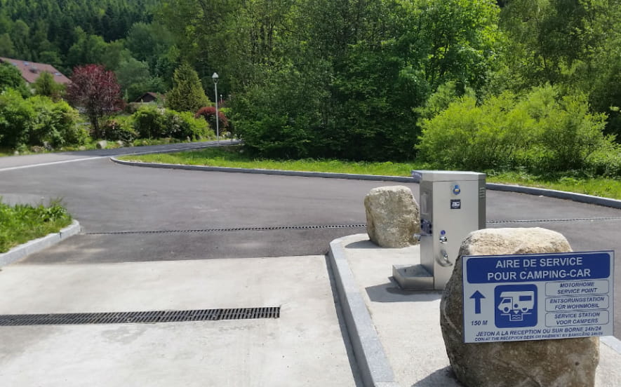 Aire de service pour camping-cars du Domaine du Haut des Bluches