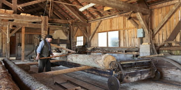 Scierie hydraulique - Musée de Mandray