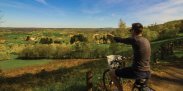 Point de vue sur les vergers à Blanzey