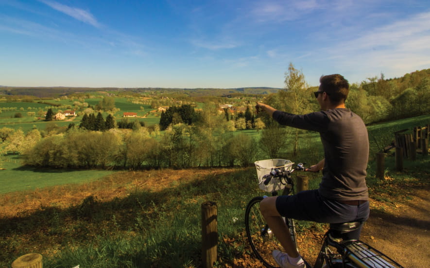 Point de vue sur les vergers à Blanzey