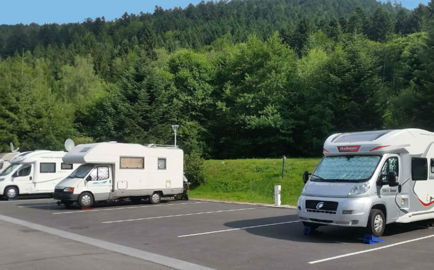Aire de stationnement pour camping-cars du Domaine du Haut des Bluches