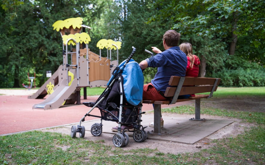 Circuit poussettes : Dans le parc de la Fecht !