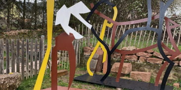 Atelier de sculpture à ciel ouvert