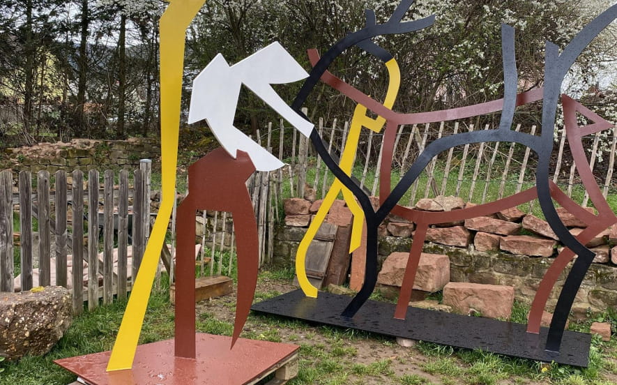 Atelier de sculpture à ciel ouvert