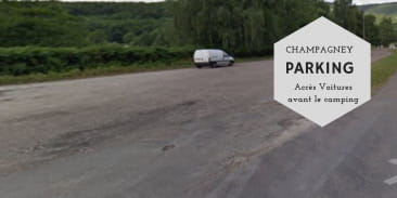 Parking Base de Loisirs Les Ballastières - Entrée du Camping