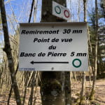 Point de vue du banc de pierre